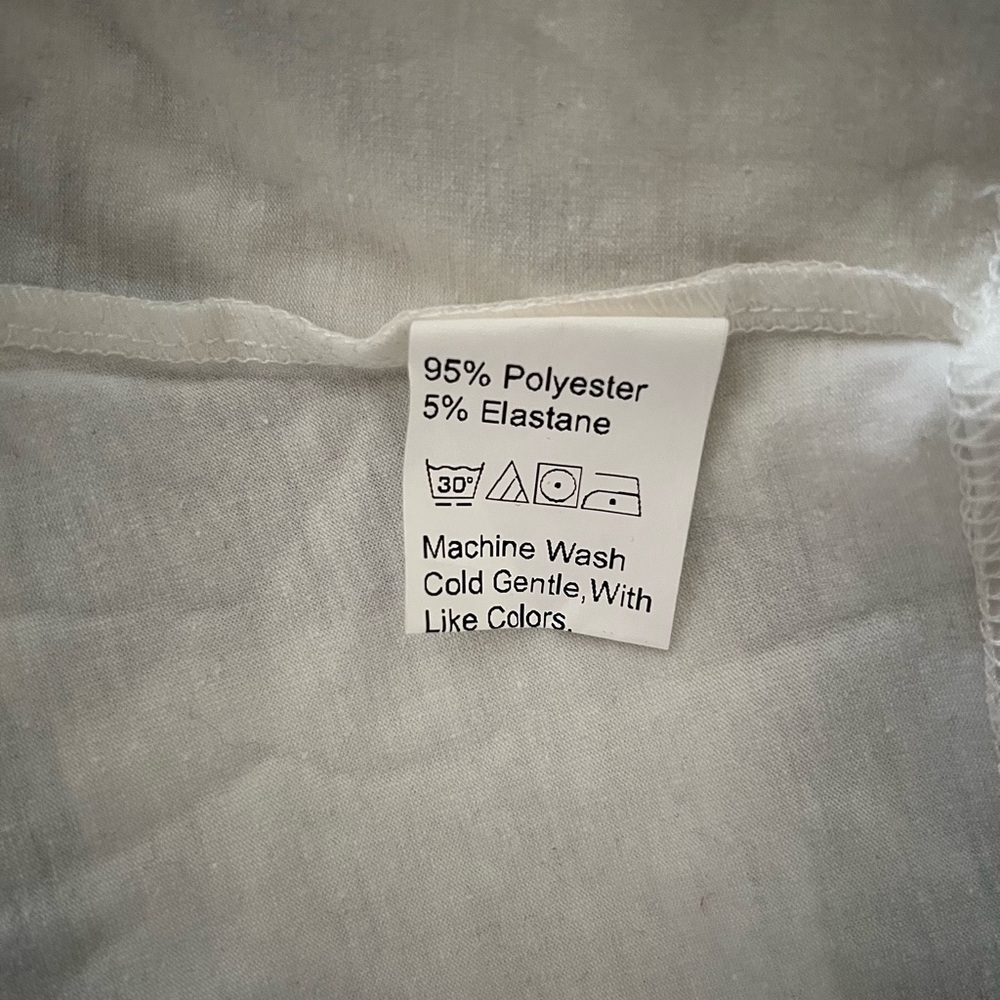 SHEIN Put Yourself First White Halter Top Size S - Picture 5 of 6